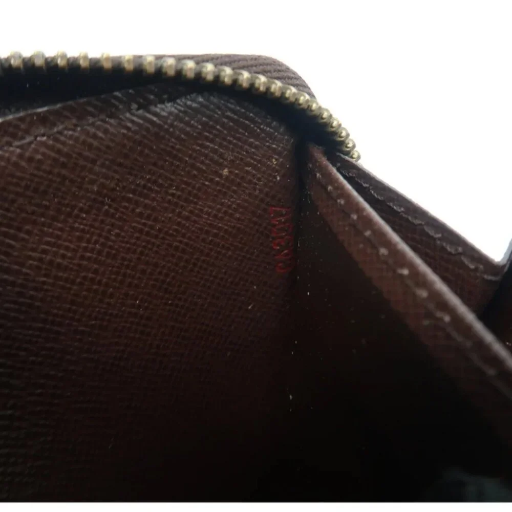 100% Authentic Louis Vuitton Zippy Brown Damier Ebene  leather Wallet - Picture 12 of 12